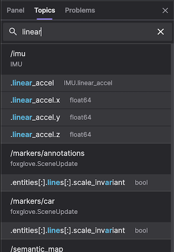 panel settings tab